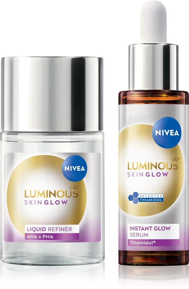 NIVEA Luminous 630 Skin Glow edullinen pakkaus kirkastamaan ja ihoa silottamaan