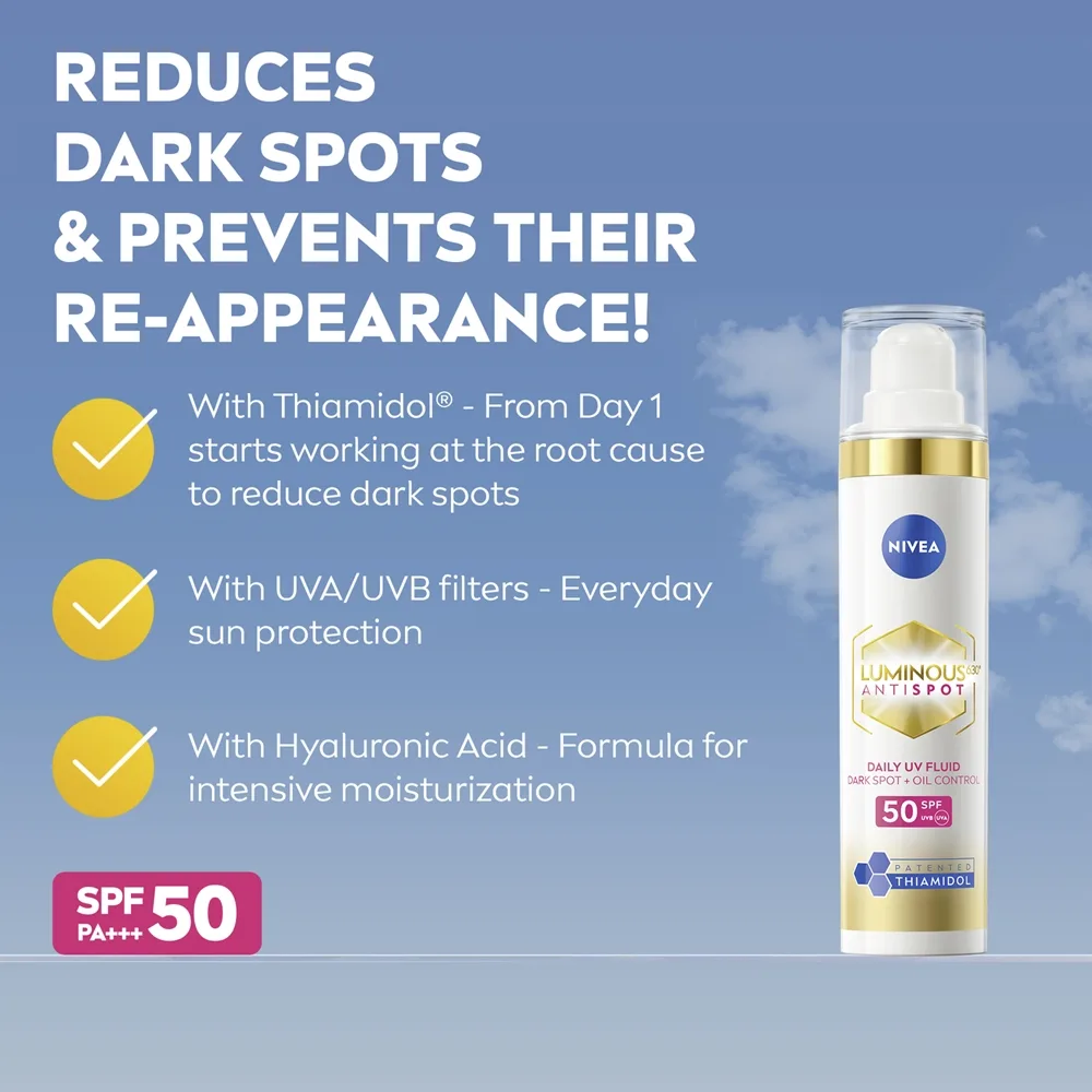 NIVEA Luminous Dagkräm mot åldersfläckar SPF 50 40 ml