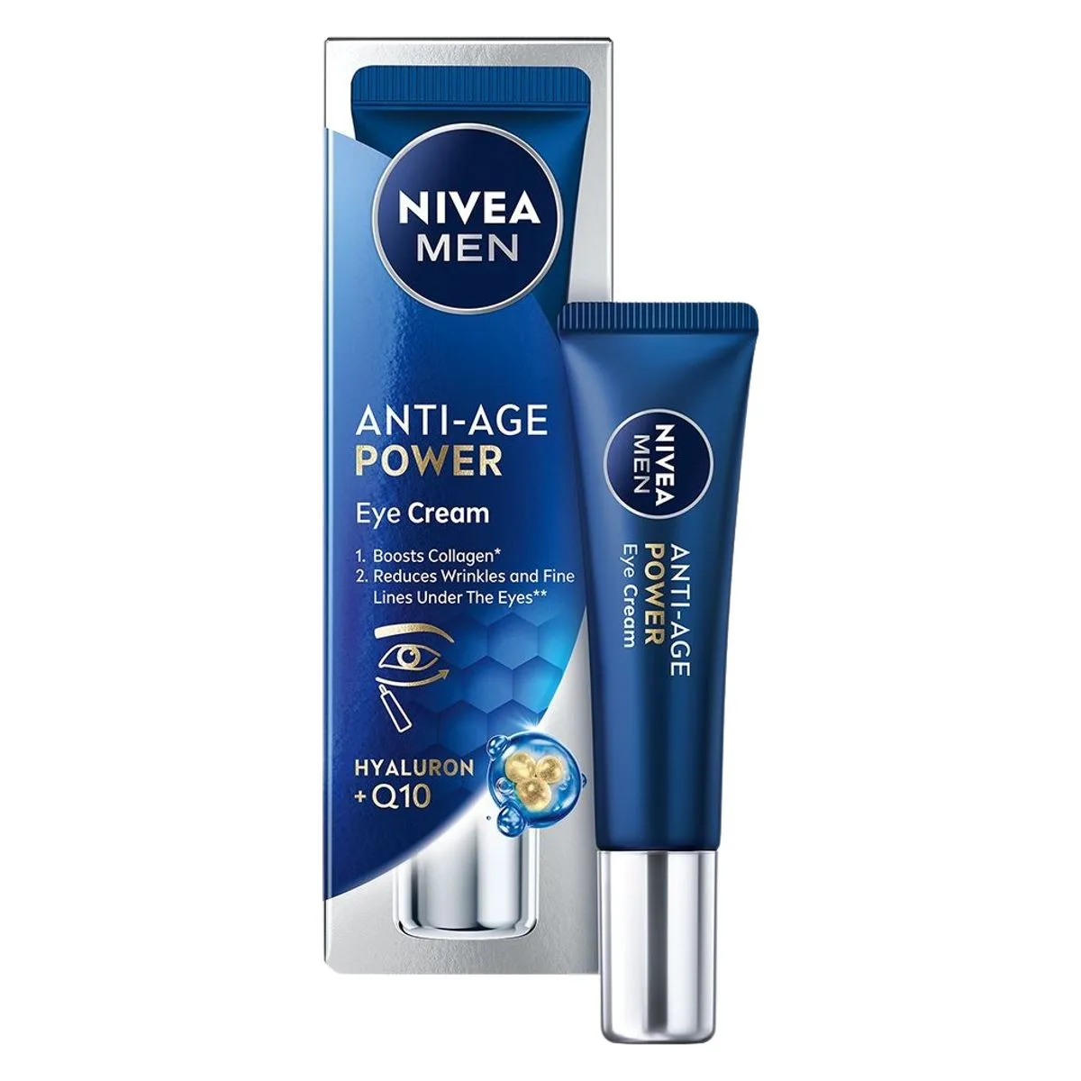 NIVEA Men Anti Age Power Eye Cream Hyaluron & Q10 15ml