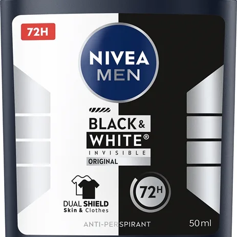 NIVEA MEN Black & White Invisible Original Antiperspirantstift för män 50 ml