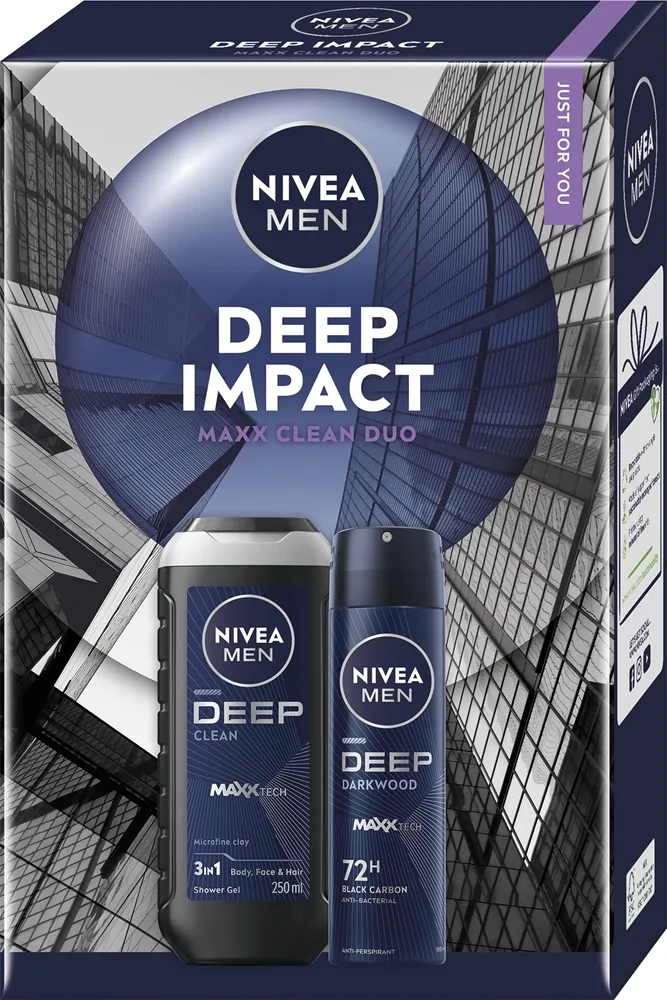 NIVEA MEN Deep Impact Gavesæt til krop