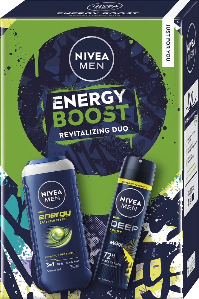 NIVEA MEN Energy Boost Gavesæt til krop