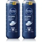 NIVEA MEN Hydrocare Dusch-gel för ansikte, kropp och hår Ekonomiförpackning 2 x 500 ml