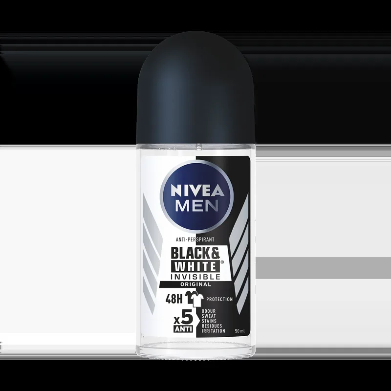Nivea for Men Black & White Invisible Original Male Roll-on (50 ml)