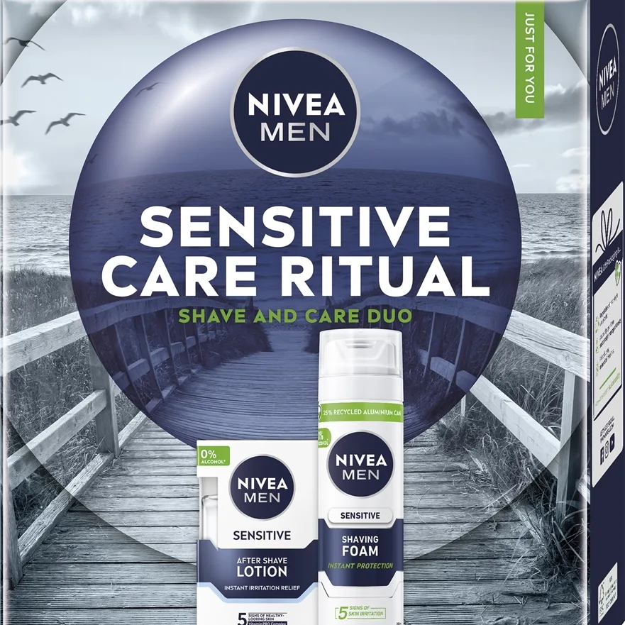 NIVEA MEN Sensitive Care Ritual Presentförpackning för rakning