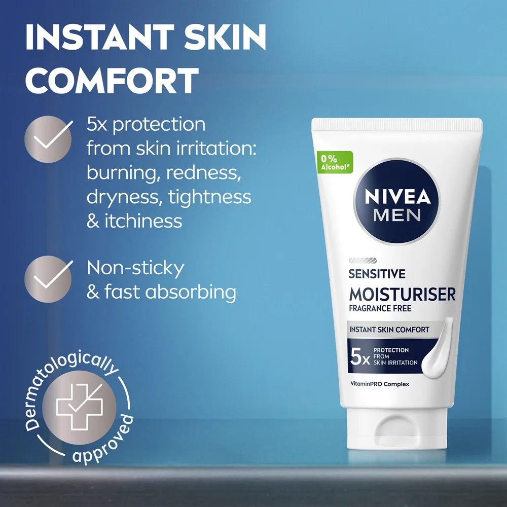 NIVEA MEN Sensitive Fuktgivande kräm för män 75 ml