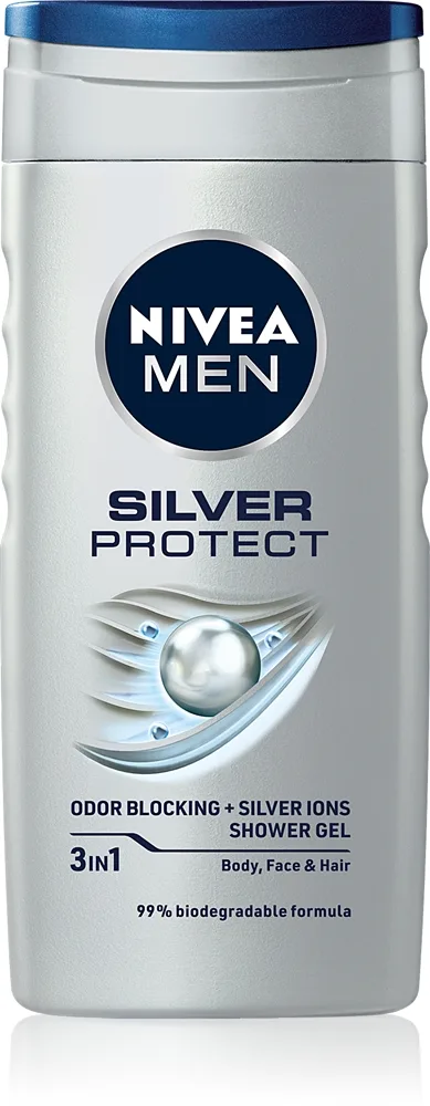 NIVEA MEN Silver Protect Duschtvål för män 500 ml
