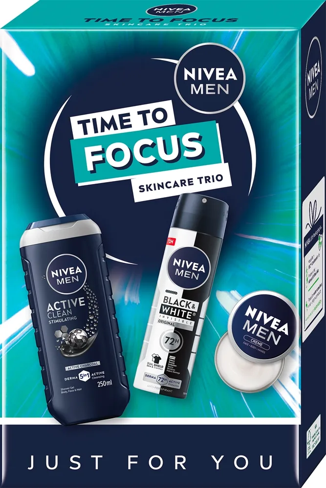 NIVEA MEN Time to Focus Geschenkset für Herren