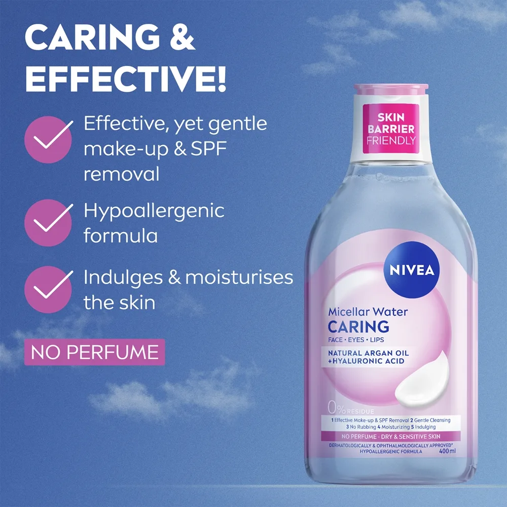 NIVEA Micellar Caring Milt micellärt vatten 400 ml