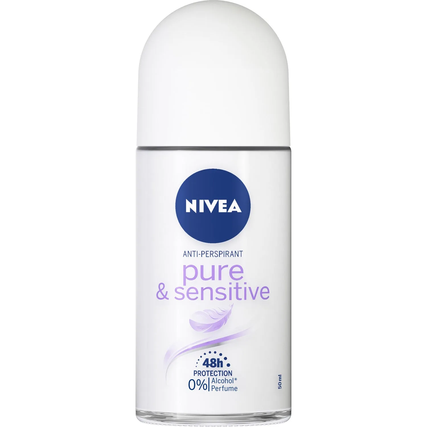 NIVEA Pure & Sensitive Roll-On Deodorant - 50 ml