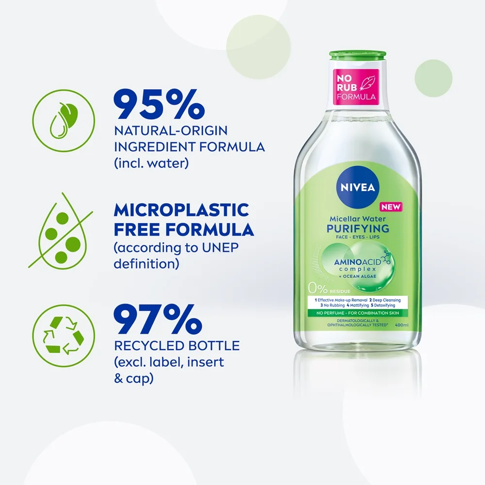 NIVEA Purifying Rengörande micellärt vatten 400 ml