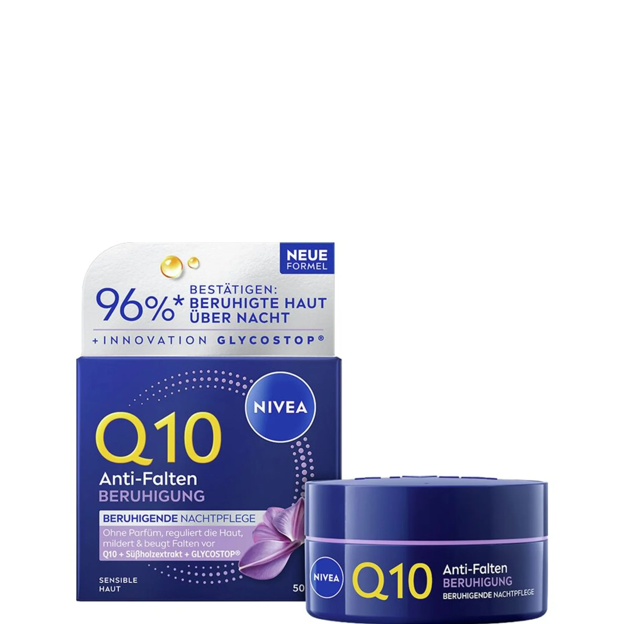 NIVEA Q10 Anti-Falten Beruhigung Nachtpflege Natcreme