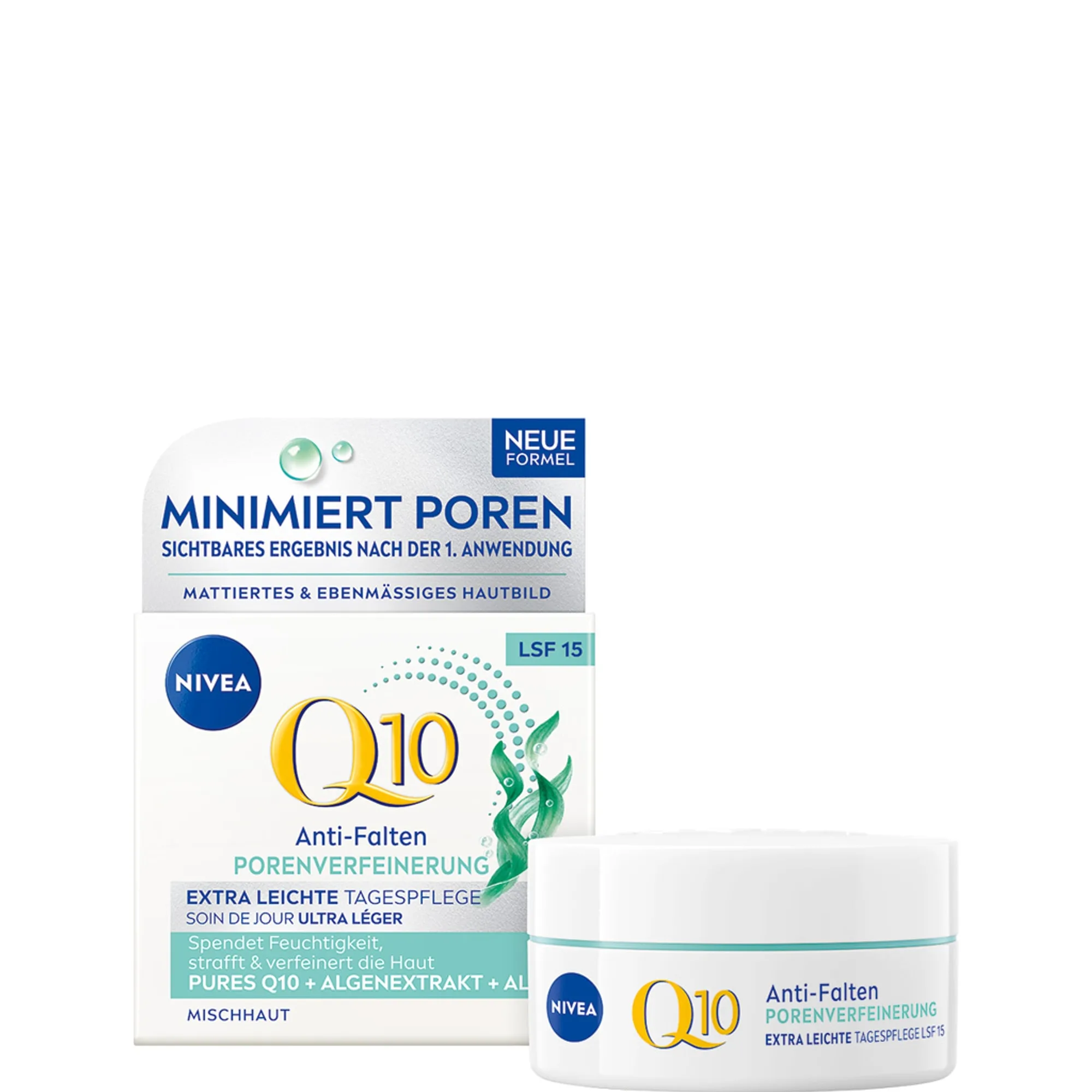 NIVEA Q10 anti-rynk power Porförfinande dagkräm SPF 15 Dagkräm