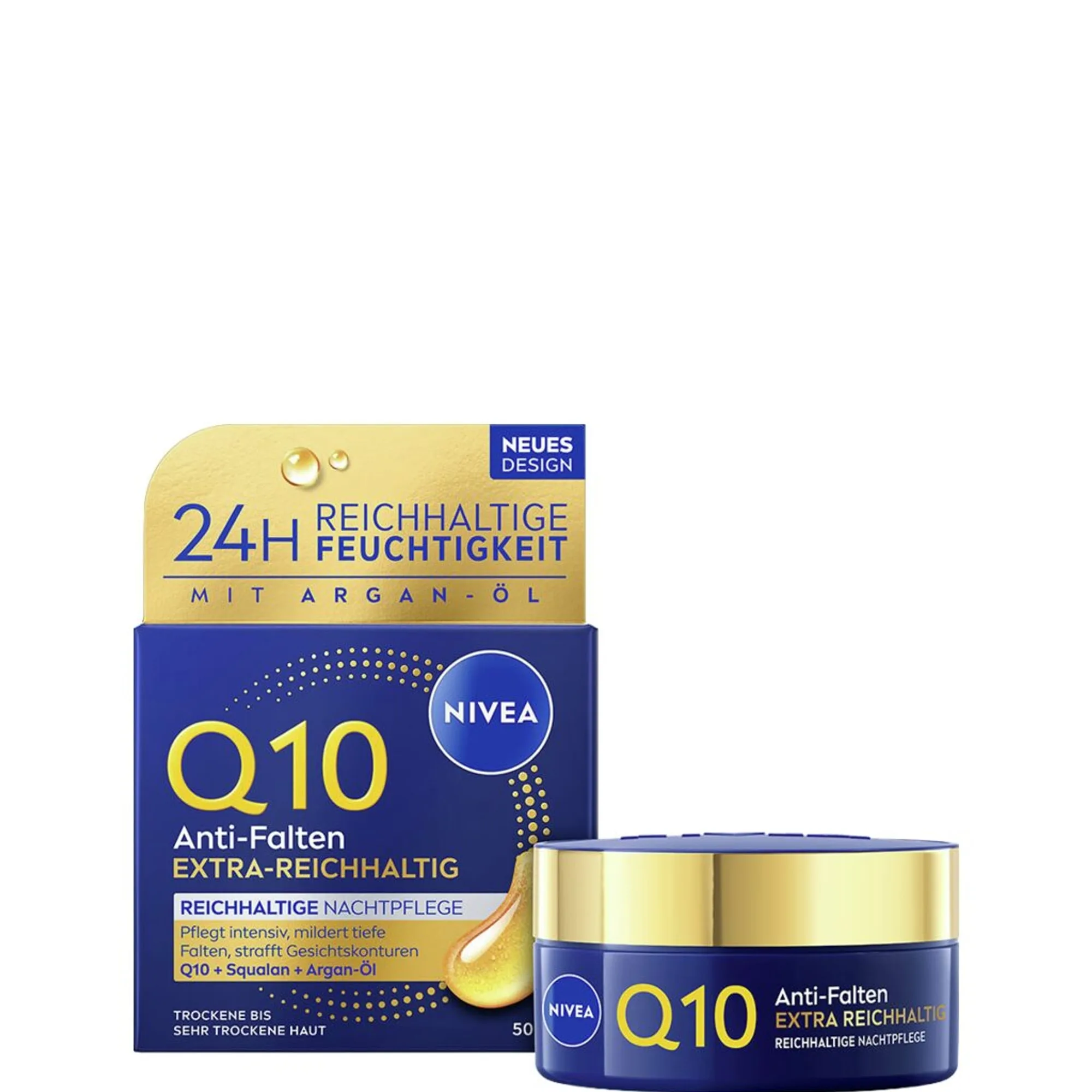 NIVEA Q10 antirynke power rig natpleje Natcreme