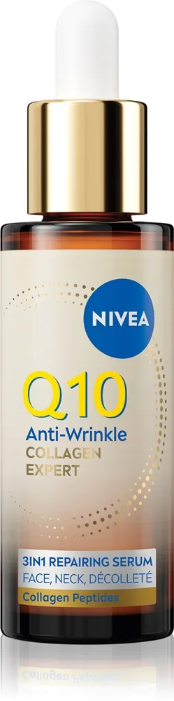 NIVEA Q10 Anti-Wrinkle Collagen Expert ryppyjä ehkäisevä seerumi sisältää kollageenia 30 ml