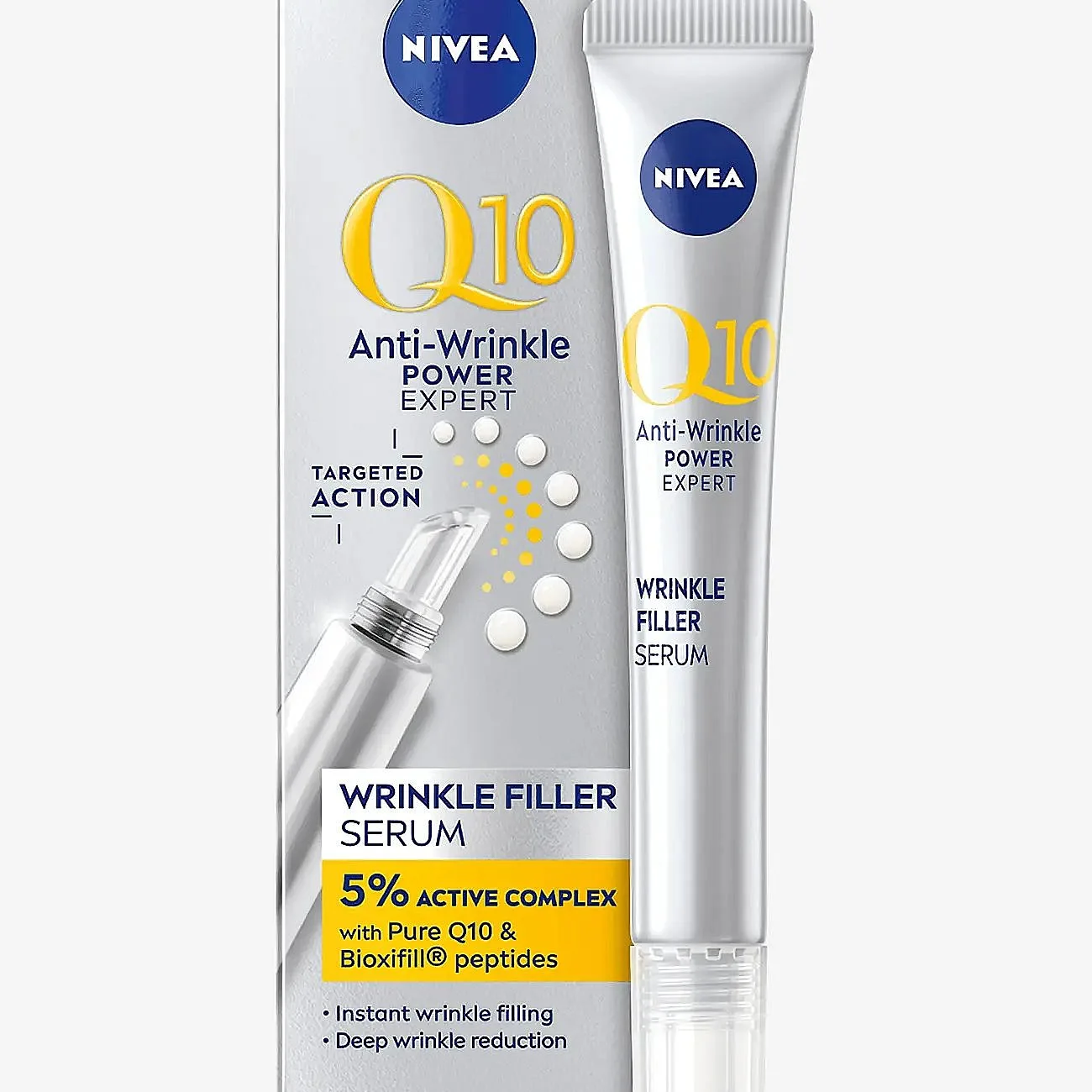 Nivea Q10 Anti-Wrinkle Expert Targeted Wrinkle Filler Serum - Nude - 15 ML