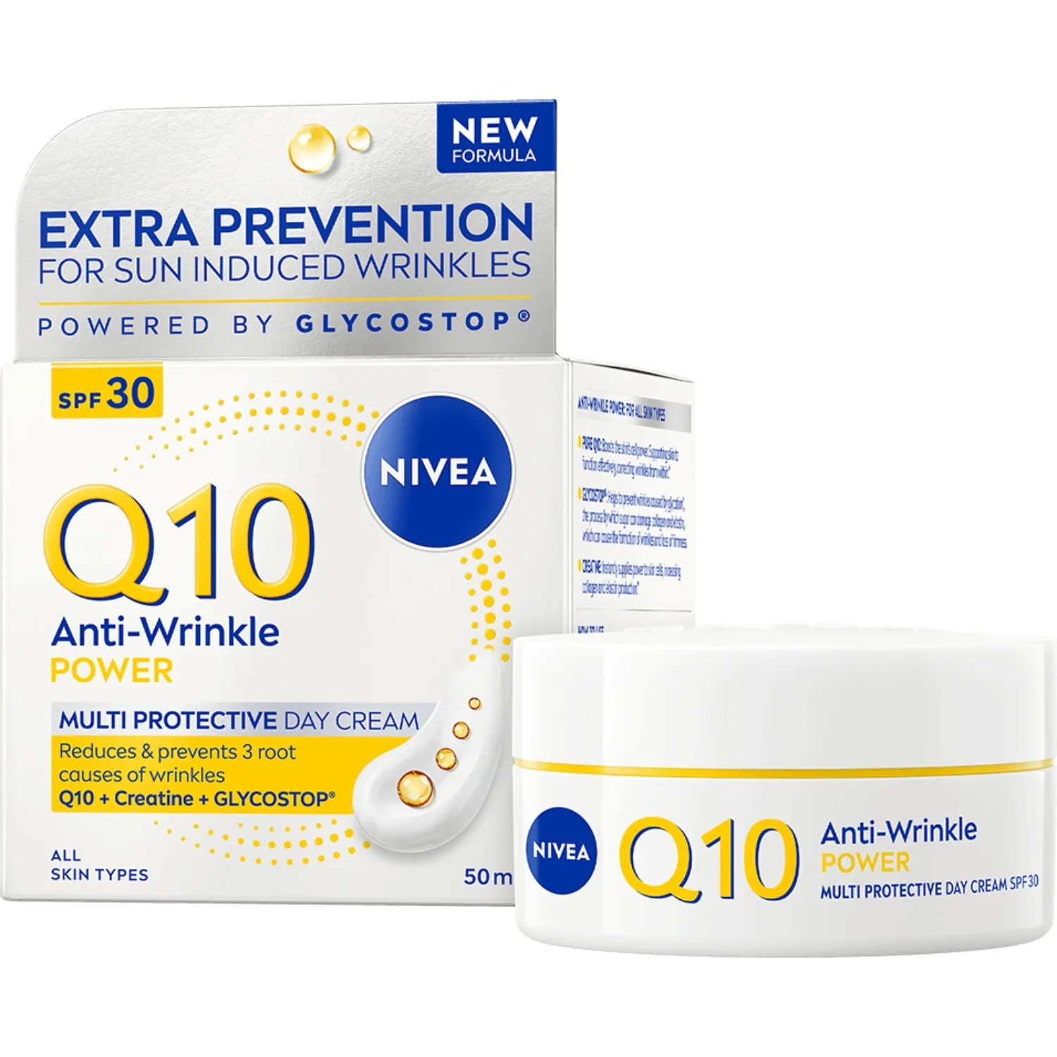 NIVEA Q10 Power Firming Day Cream SPF30 Anti-Wrinkle Moisturizing Day Cream SPF30 - 50 ml