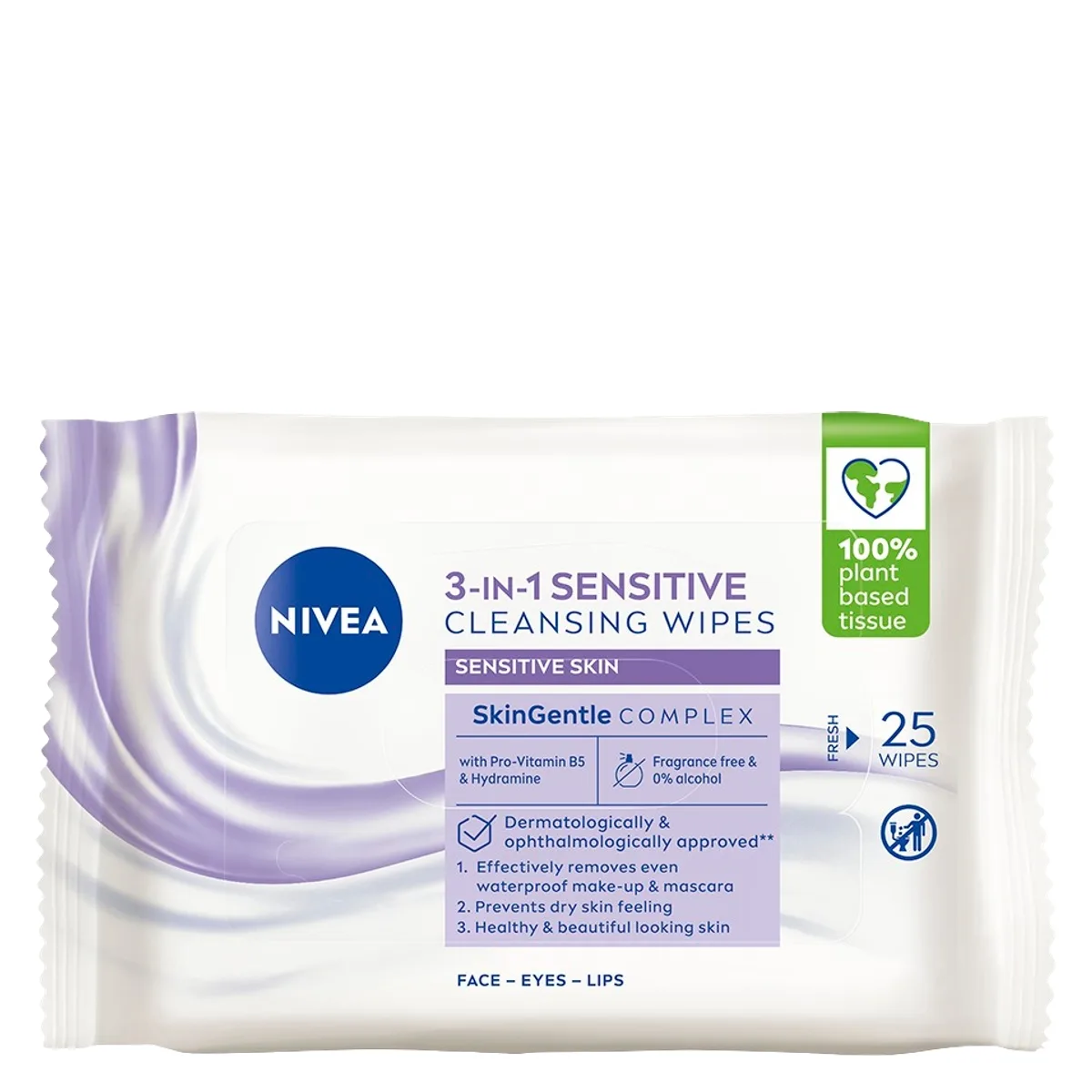 NIVEA Sensitive Cleansing Wipes 25 Pcs - 25 pcs