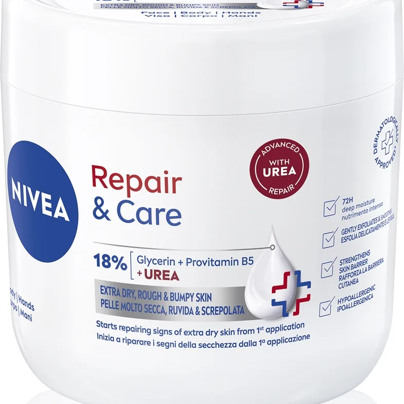 NIVEA Repair & Care Urea Regenererande kroppskräm För torr till mycket torr hud 400 ml