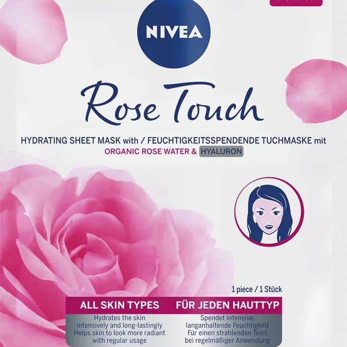 NIVEA Rose Touch Fuktgivande arkmask för ansiktet 1 st.
