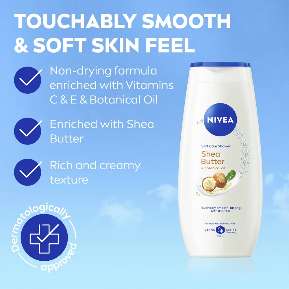 NIVEA Shea Butter & Botanical Oil Krämig duschgel 250 ml