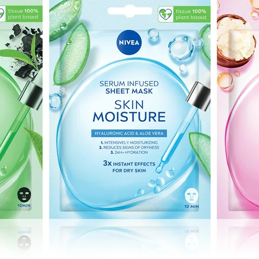 NIVEA Sheet Mask uppsättning med sheetmasker