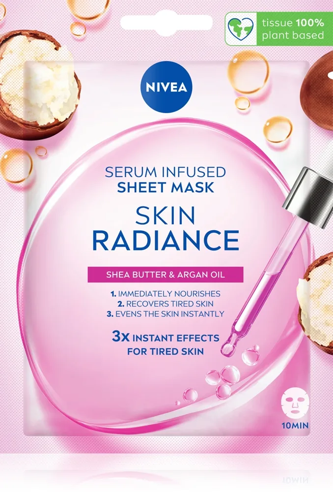 NIVEA Skin Radiance Uppljusande arkmask för ansiktet 1 st.