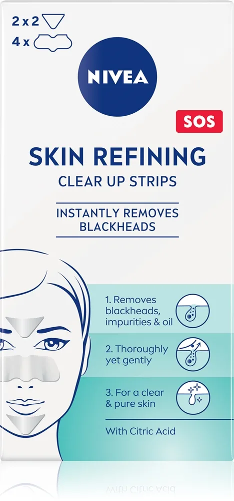 NIVEA Skin Refining Rensende ansigts strips 6 stk.