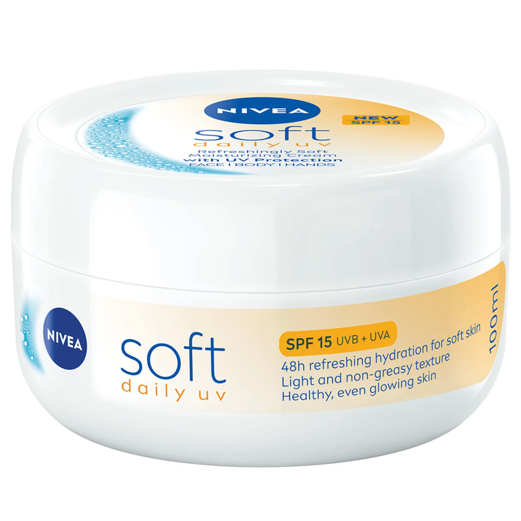 NIVEA Hudkräm Soft Daily UV SPF15 100 ml