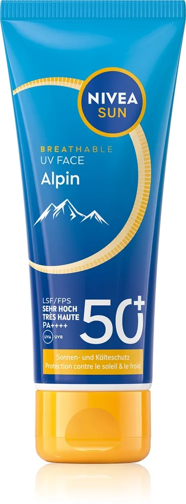 NIVEA SUN Alpin Ansigtssolcreme Til beskyttelse mod kulde og vind SPF 50+ 40 ml