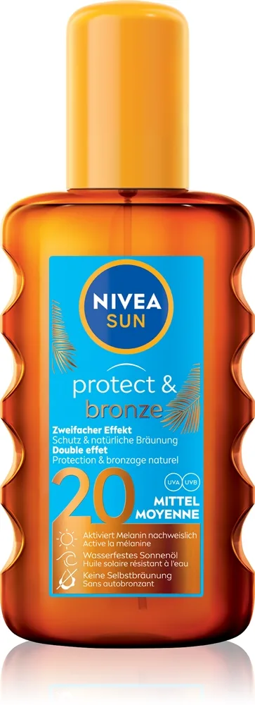 NIVEA SUN Protect & Bronze Torr sol-olja SPF 20 200 ml
