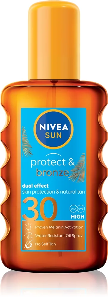 NIVEA SUN Protect & Bronze Torr sol-olja SPF 30 200 ml