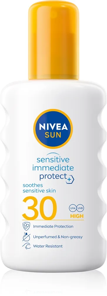 NIVEA SUN Protect & Sensitive Skyddssolskyddsmedel i spray SPF 30 200 ml