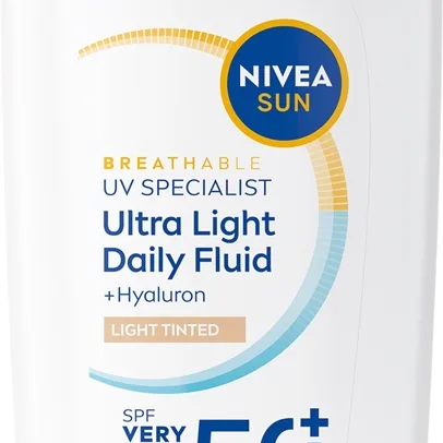 NIVEA SUN Ultra Light Lätt toningsvätska SPF 50+ Skugga Light 40 ml