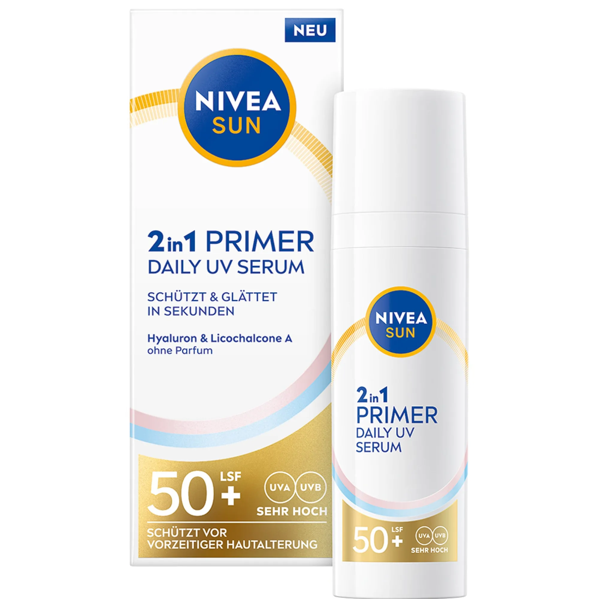 NIVEA SUN Uv ansikte 2in1 Primer SPF 50+ Serum