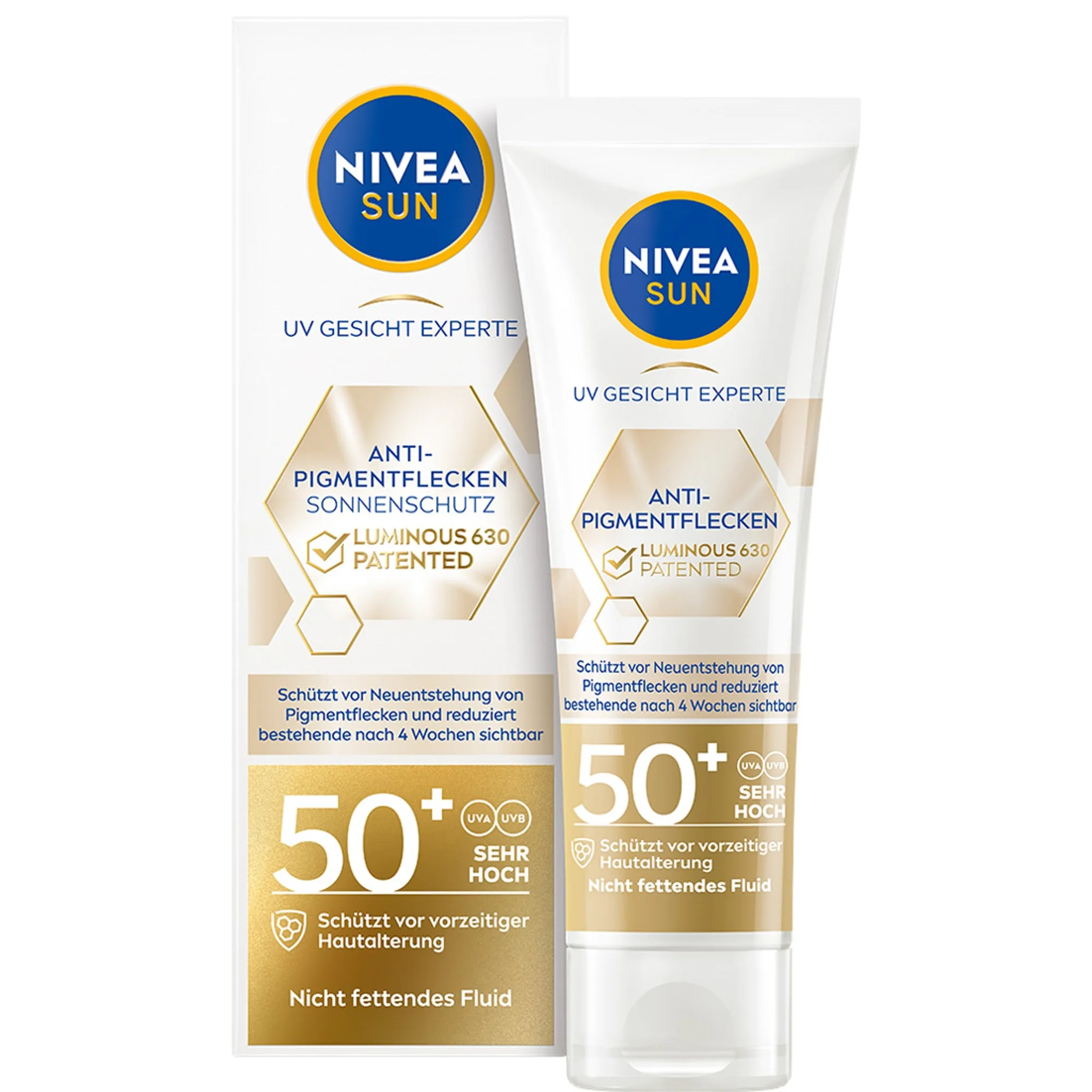 NIVEA SUN UV ansikte expert Luminous 630 mot pigmentfläckar SPF 50+ Solkräm