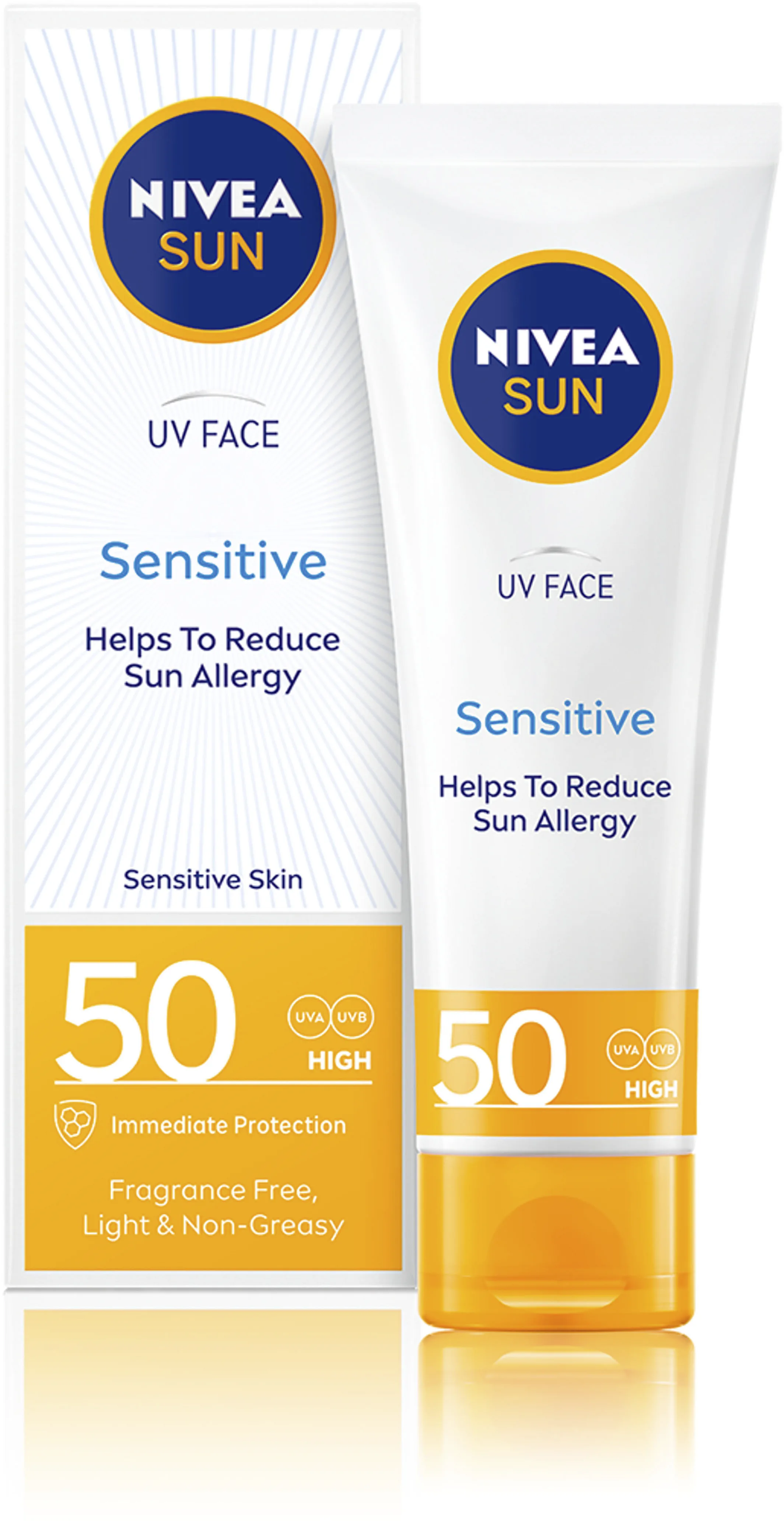 NIVEA SUN UV Face Sensitive Cream SPF50 50 ml