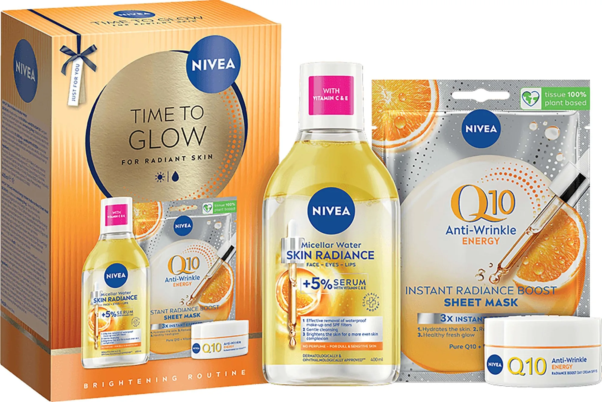 NIVEA Time To Glow 450 kpl