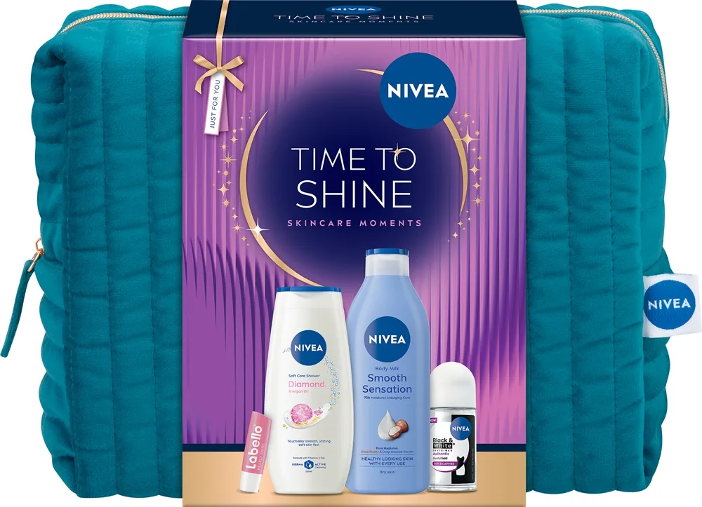 NIVEA Time to Shine Geschenkset zum nähren und Feuchtigkeit spenden