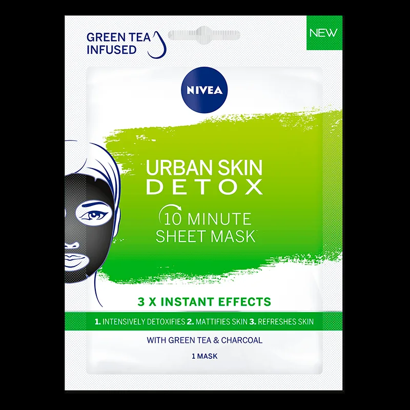 Nivea Urban Skin Detox Sheet Mask (1 stk)