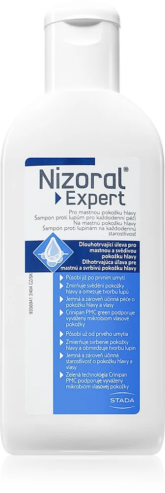 Nizoral Expert Mild rengöringsschampo För att behandla fett mjäll 200 ml