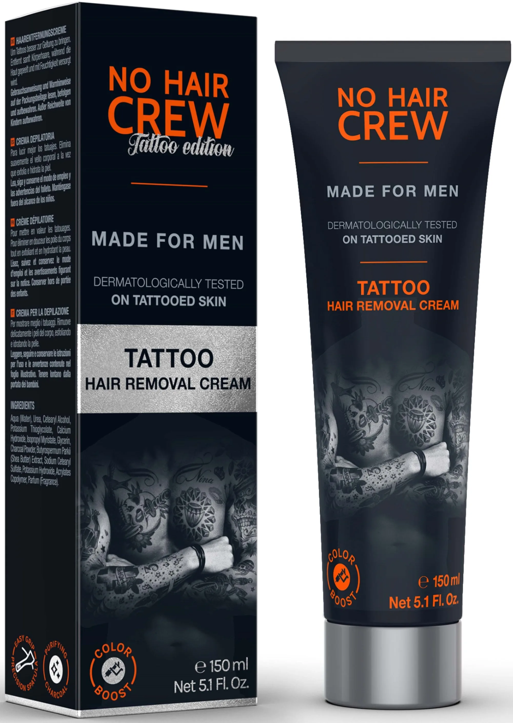 No Hair Crew Tattoo Hair Removal Cream 150 ml
