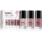NOBEA Day-to-Day 3-Piece Gel-like Nail Polish set kynsilakkasetti Pink Petals