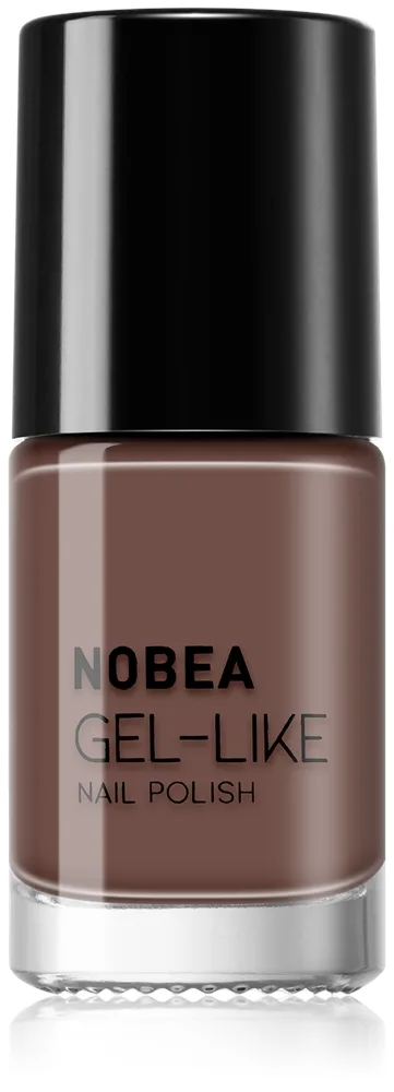 NOBEA Day-to-Day Gel-like Nail Polish Geleeffekt neglelak Skygge Dark mocha #N06 6 ml