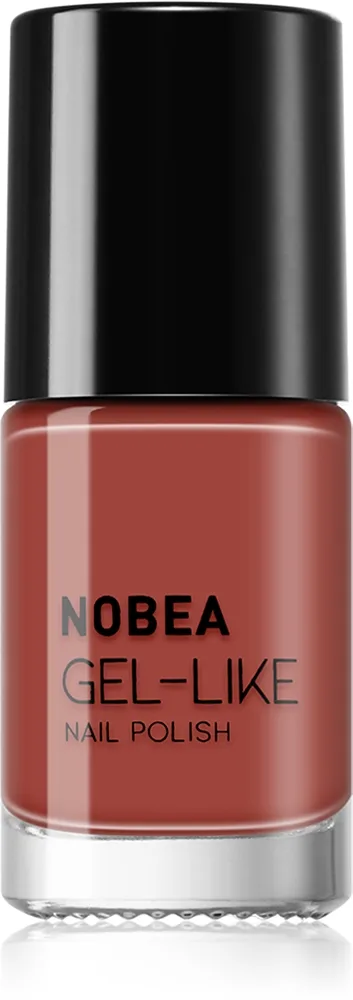 NOBEA Day-to-Day Gel-like Nail Polish Geleeffekt neglelak Skygge Fired brick #N15 6 ml