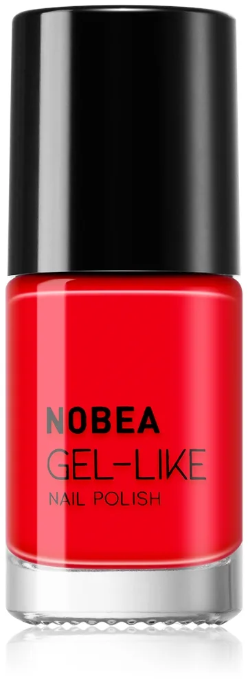 NOBEA Day-to-Day Gel-like Nail Polish Geleeffekt neglelak Skygge Ladybug red #N08 6 ml