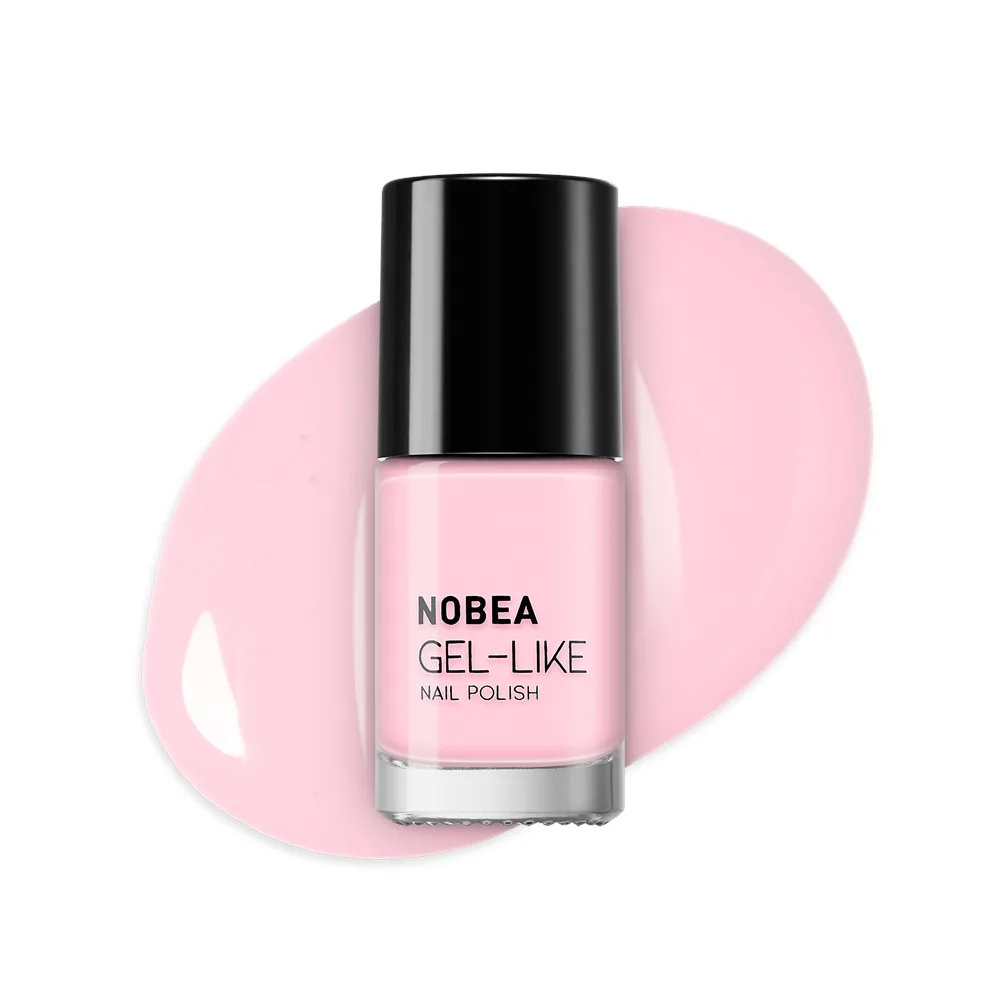 NOBEA Day-to-Day Gel-like Nail Polish geelimäinen kynsilakka sävy #N68 Pink cream 6 ml