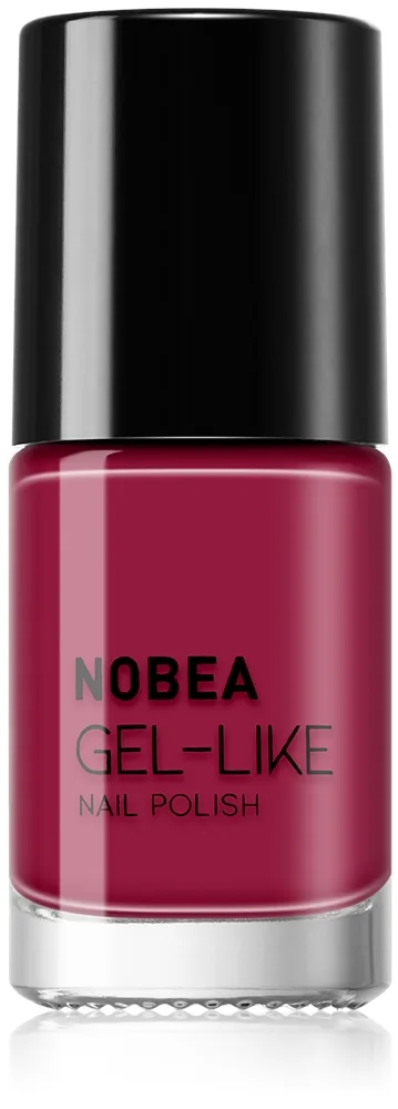 NOBEA Day-to-Day Gel-like Nail Polish Geleeffekt neglelak Skygge Pomegranate red #N45 6 ml