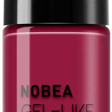 NOBEA Day-to-Day Gel-like Nail Polish geelimäinen kynsilakka sävy Pomegranate red #N45 6 ml