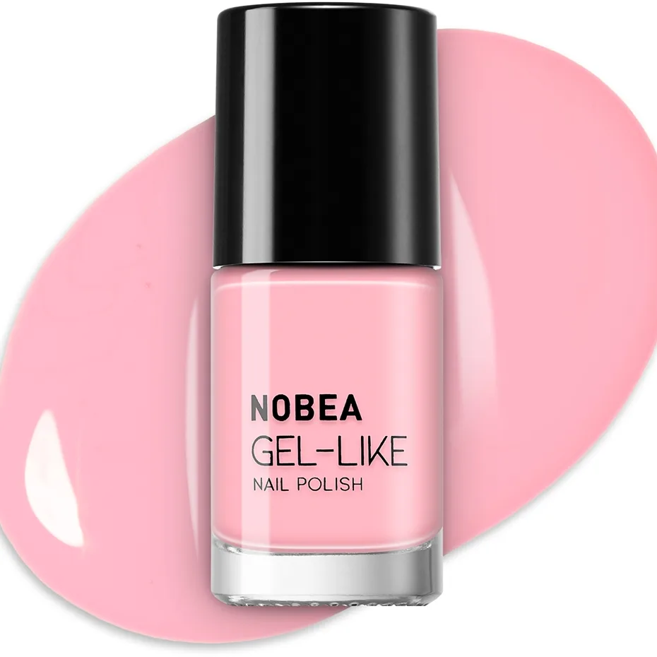 NOBEA Day-to-Day Gel-like Nail Polish geelimäinen kynsilakka sävy Salmon nude #N62 6 ml